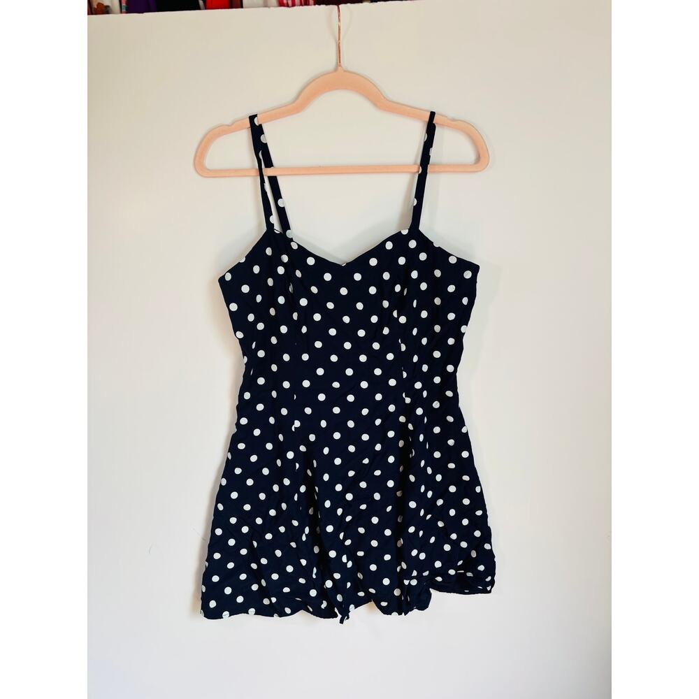 Vintage 90s Y2K Polka Dot My Michelle True Vintage Cottagecore Dress Size Large